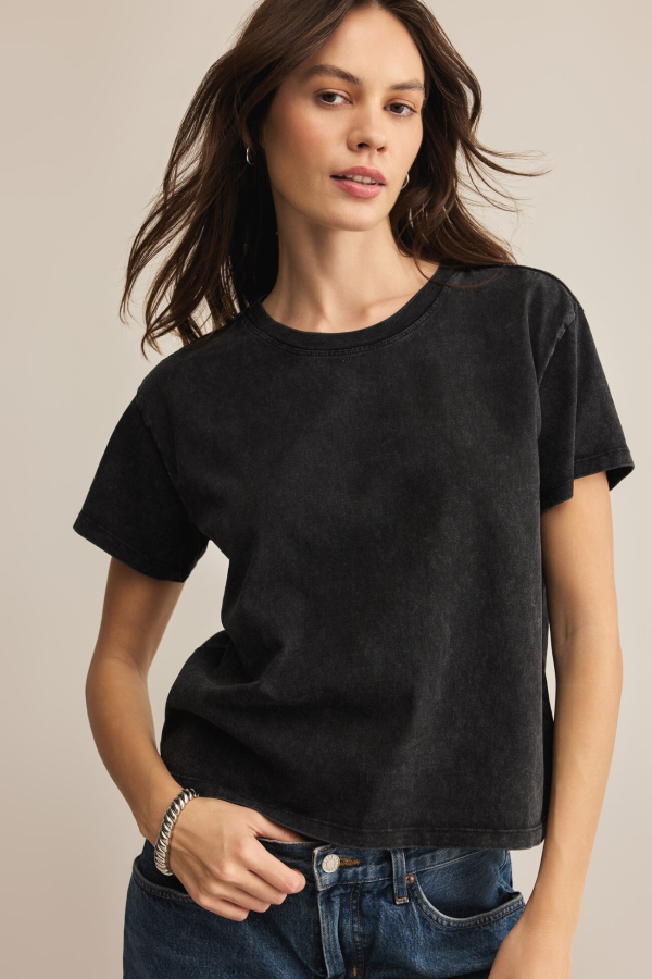 Z SUPPLY - GO TO WASHED TEE BLACK