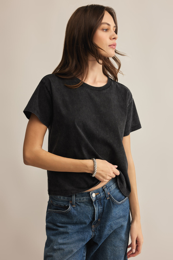 Z SUPPLY - GO TO WASHED TEE BLACK - Image 2