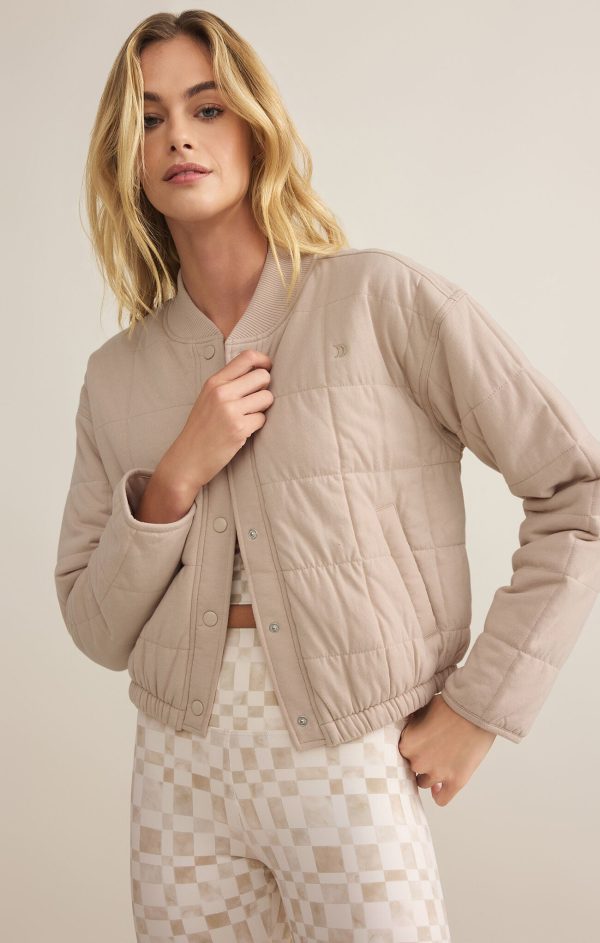 Z SUPPLY - LA JOLLA QUILTED JACKET MUSHROOM - Image 3