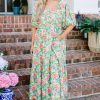 In The Quiet Shade Midi Dress, Green
