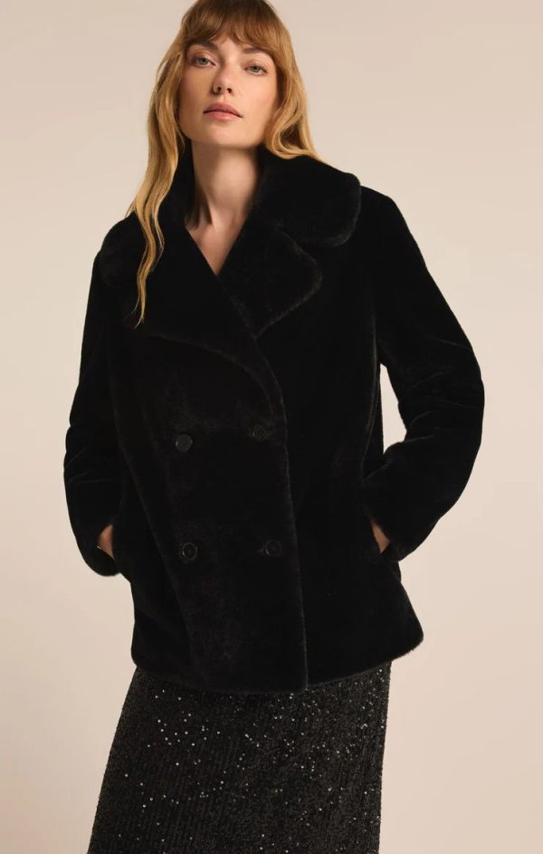 Z SUPPLY - GEM DOUBLE BREASTED FUR COAT - Image 3