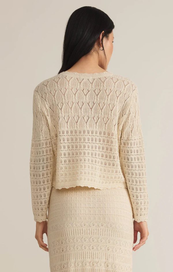 Z SUPPLY - CROCHET CARDIGAN SEA SALT - Image 4