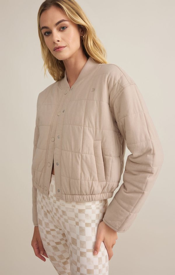 Z SUPPLY - LA JOLLA QUILTED JACKET MUSHROOM - Image 4