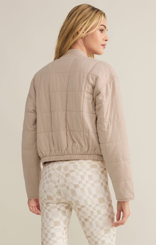 Z SUPPLY - LA JOLLA QUILTED JACKET MUSHROOM - Image 5