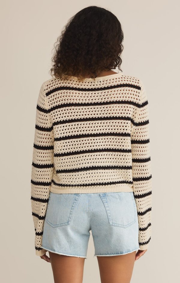 Z SUPPLY - KIT STRIPE CROCHET SWEATER - Image 6