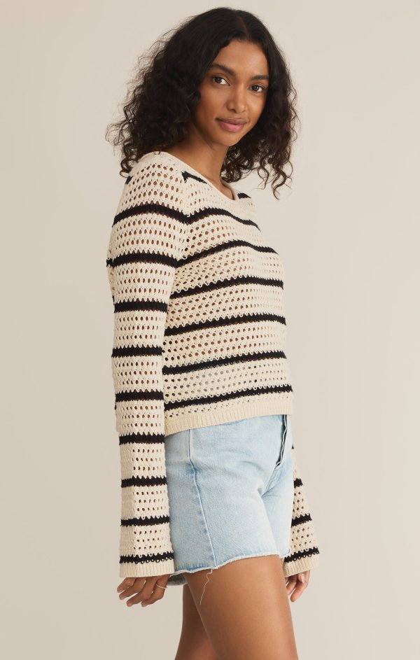 Z SUPPLY - KIT STRIPE CROCHET SWEATER - Image 5